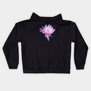 Nymphaea Stellata or Star Lotus Flower. Flower Art Kids Hoodie